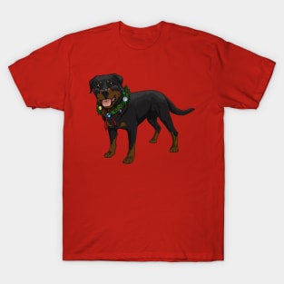 Christmas / Holiday Rottweiler T-Shirt